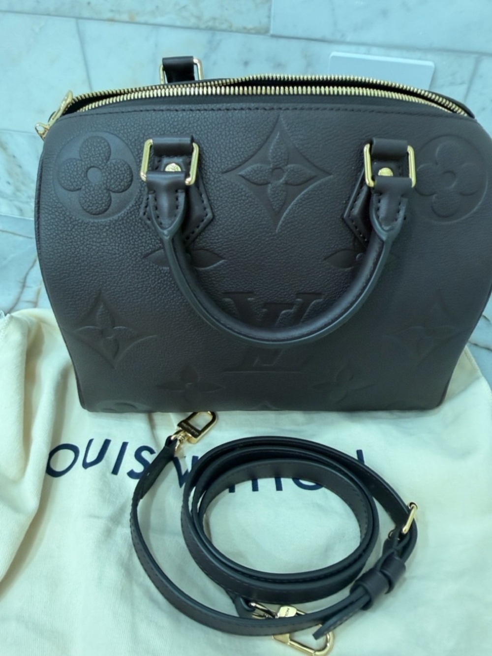 Louis Vuitton Chocolate brown Speedy Bandouliere 25 ❌❌ SOLD ON VESTIAIRE ❌❌ - Picture 9 of 9